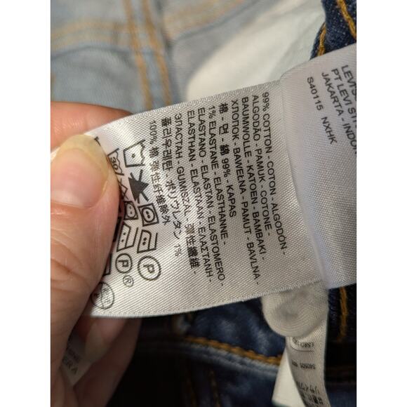 Levis Demi Curve Bootcut Jeans WOMENS 8/29 Mid Rise Blue Denim Cowgirl Western - Picture 9 of 9